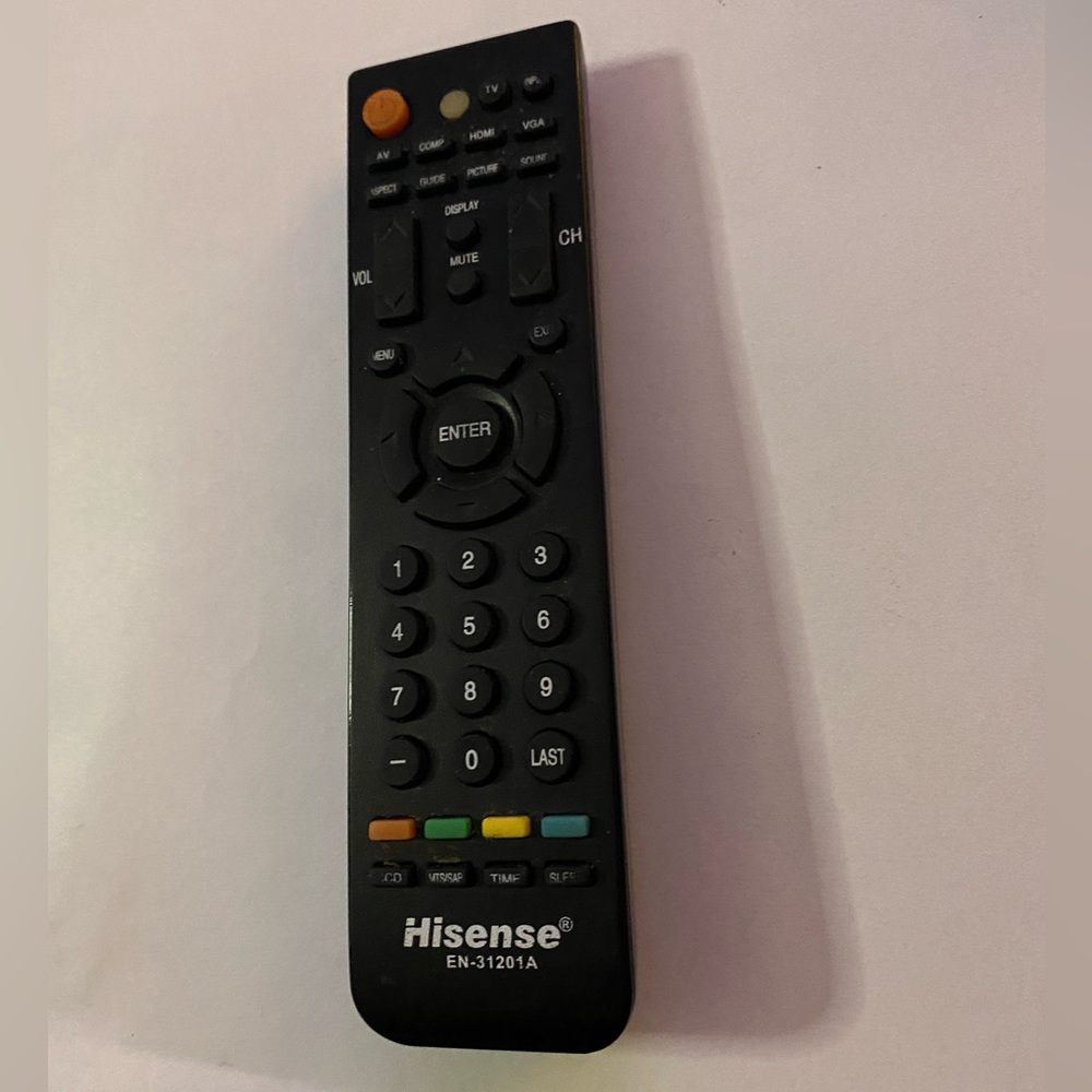 Hisense en-31201A tv remote control tested